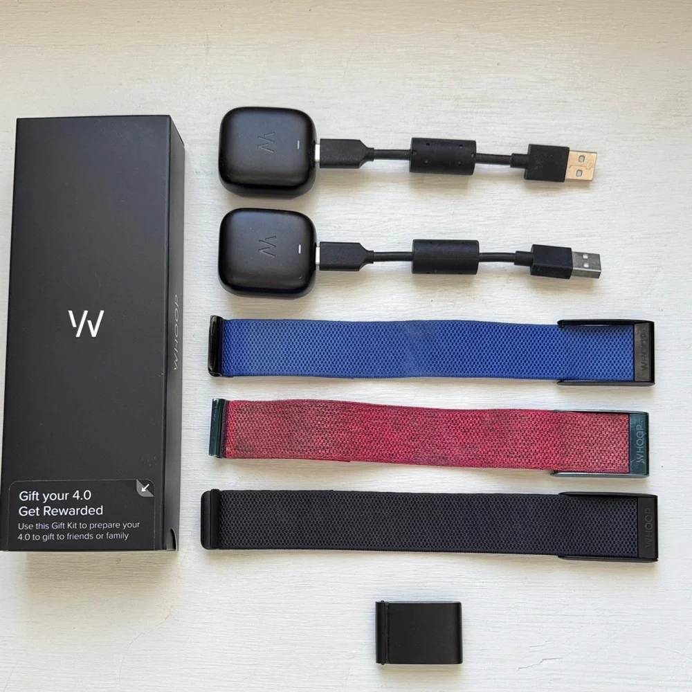 WHOOP 4.0 w/ 2 Custom Bands & 2 Black
